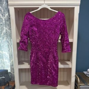LuLu’s Purple Sequin Dress size M